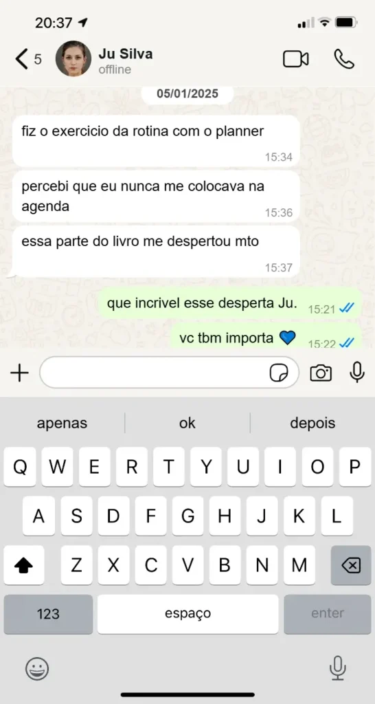 depoimento Ju Silva